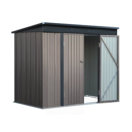 Giantz Garden Shed 2.31x1.31M Sheds Outdoor Storage Tool Metal Workshop Shelter Double Door - RnR Galore