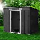 Giantz Garden Shed 2.38x1.31M w/Metal Base Sheds Outdoor Storage Tool Workshop Sliding Door - RnR Galore