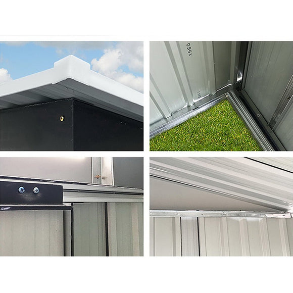 Giantz Garden Shed 2.58x2.07M Sheds Outdoor Storage Workshop Metal Shelter Sliding Door - RnR Galore