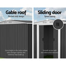 Giantz Garden Shed 2.58x2.07M Sheds Outdoor Storage Workshop Metal Shelter Sliding Door - RnR Galore