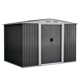 Giantz Garden Shed 2.58x2.07M Sheds Outdoor Storage Workshop Metal Shelter Sliding Door - RnR Galore