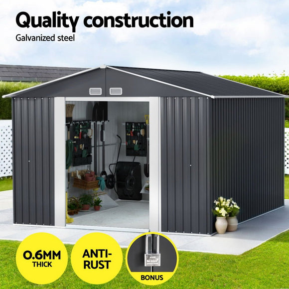 Giantz Garden Shed 3x3M Outdoor Storage Tool Workshop House Shelter - RnR Galore