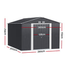 Giantz Garden Shed 3x3M Outdoor Storage Tool Workshop House Shelter - RnR Galore