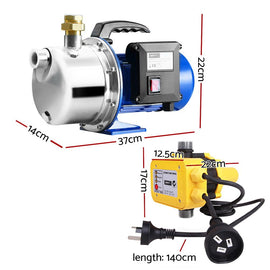 Giantz Garden Water Pump Jet High Pressure Controller Stage Irrigation 4600L/H - RnR Galore
