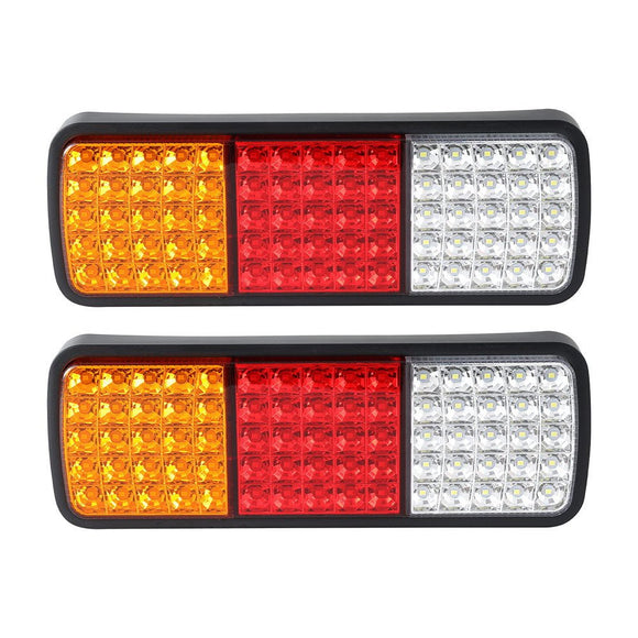 Giantz Pair 75 LED Tail Lights Stop Reverse Indicator 12V Ute Trailer Caravan Truck Boat - RnR Galore