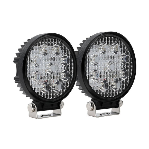 Giantz Pair LED Driving Lights 4.5 Inch Flood Spot Lights Car Truck SUV 12V 24V - RnR Galore