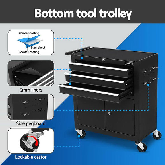 Giantz Tool Chest Trolley 12 Drawers Storage Cabinet Toolbox - RnR Galore