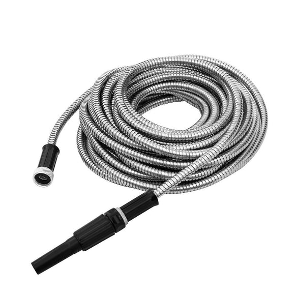 Giantz Water Hose Stainless Steel 30M with Spray Nozzle - RnR Galore