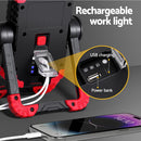 Giantz Work Light Rechargeable Torch USB Cordless LED Lamp Rotation Folding - RnR Galore