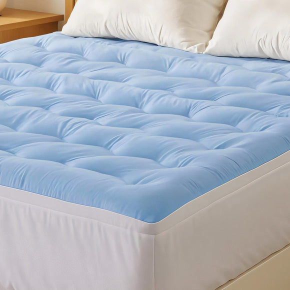 Giselle 5cm Mattress Topper Pillowtop toppers Double - Sided Queen - RnR Galore
