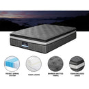 Giselle Bedding 34cm Mattress Double Layer Pocket Spring King - RnR Galore