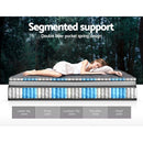 Giselle Bedding 34cm Mattress Double Layer Pocket Spring Queen - RnR Galore