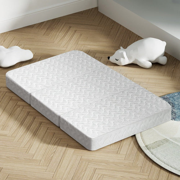 Giselle Bedding Foldable Mattress Folding Foam Cot Bed White - RnR Galore