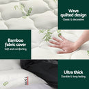 Giselle Bedding Mattress Topper Pillowtop Bamboo 7.5cm Queen - RnR Galore