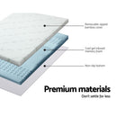 Giselle Bedding Memory Foam Mattress Topper 7 - Zone 8cm Single - RnR Galore