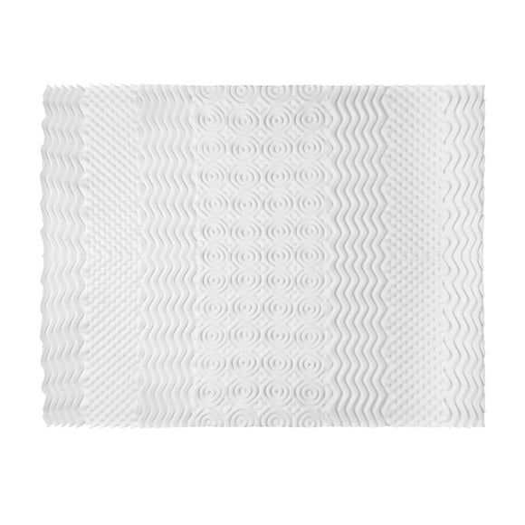 Giselle Bedding Memory Foam Mattress Topper 7 - Zone Airflow Pad 8cm Double White - RnR Galore