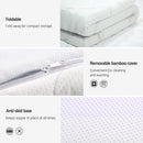 Giselle Bedding Memory Foam Mattress Topper Cool Gel Bed Mat Bamboo 10cm Double - RnR Galore