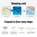 Giselle Bedding Memory Foam Mattress Topper Cool Gel Bed Mat Bamboo 10cm Double - RnR Galore