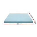 Giselle Bedding Memory Foam Mattress Topper Cool Gel Bed Mat Bamboo 10cm Double - RnR Galore