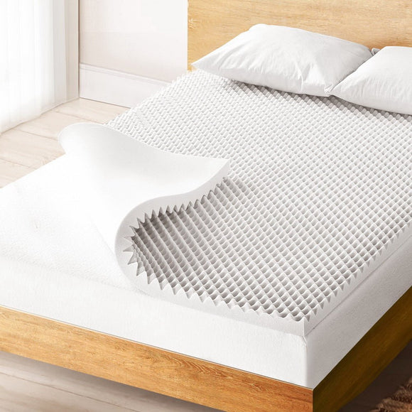 Giselle Bedding Memory Foam Mattress Topper Egg Crate 5cm Queen - RnR Galore