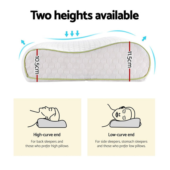Giselle Memory Foam Pillow Contour Neck - RnR Galore