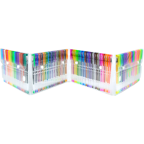Glitter Gel Pens (100 pack) with 2.5X More Ink - Craft, Kids & Adult Colouring - RnR Galore