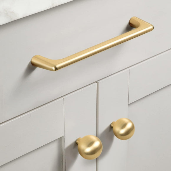 Gold Zinc Kitchen Cabinet Handles Drawer Bar Handle Pull 96mm - RnR Galore