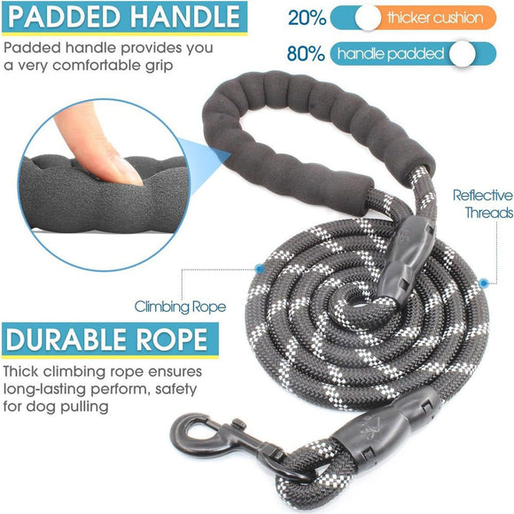 Green 3 - in - 1 Tangle - Free Dog Leash for 1 - 3 Dogs - Heavy Duty Bungee Coupler with Reflective Stitching & Padded Handle - RnR Galore