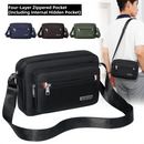 Green Dual - Style Men's Oxford Cloth Crossbody Bag Bundle - Oxford Cloth Business Shoulder Bag, Multi - Functional Large Capacity, Fits 8 - inch Tablet - RnR Galore