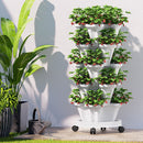 Green Fingers Garden Bed 5 Tier Vertical Garden Strawberry Stackable Planters Herbs Petunias - RnR Galore
