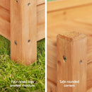 Green Fingers Garden Bed 65x33x16cm Wooden Planter Box Raised Container Growing - RnR Galore
