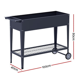 Green Fingers Garden Bed Elevated 100X40X80cm Planter Box Raised Container Herb - RnR Galore