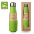 Green Premium 304 Stainless Steel Vacuum Insulated Water Bottle - 532ml Large Capacity Sports Flask with 12 - 24 Hour Thermal Retention, Leak - Proof Portable Travel Mug for Gym, Office, Car and Outdoor Activities - RnR Galore