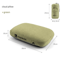Green Reversible Memory Foam Travel Pillow - All - Season Comfort Neck Support for Deep Sleep & Portability - RnR Galore