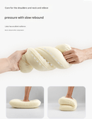 Green Reversible Memory Foam Travel Pillow - All - Season Comfort Neck Support for Deep Sleep & Portability - RnR Galore