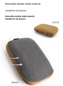 Green Reversible Memory Foam Travel Pillow - All - Season Comfort Neck Support for Deep Sleep & Portability - RnR Galore