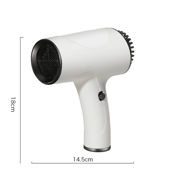 Green Ultra - Lightweight Ionic Cordless Hair Dryer, USB Rechargeable Portable Blow Dryer with Cool Air for Travel & Home - RnR Galore