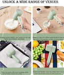 Green Wireless charging handheld mixer, 30W with three - speed settings. Dual whisk heads designed for whipping eggs, cream, and batter. Suitable for both kitchen and outdoor use, also an ideal gift. - RnR Galore