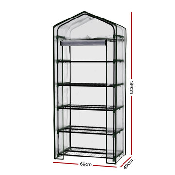 Greenfingers Greenhouse 5 Tiers Mini Green House Garden Bed Planter Box 1.9x0.7x0.5M - RnR Galore
