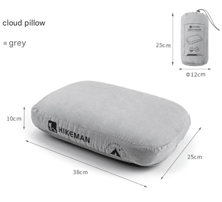 Grey Reversible Memory Foam Travel Pillow - All - Season Comfort Neck Support for Deep Sleep & Portability - RnR Galore