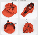 Grey Women's Foldable Sun Visor Cap Quick Dry Packable Empty Top Hat Adjustable Drawstring for Running Hiking and Summer Travel - RnR Galore
