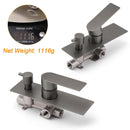 Gun Metal Grey Square Wall Mounted Shower Mixer Diverter 2 Ways Switch Valve Set - RnR Galore