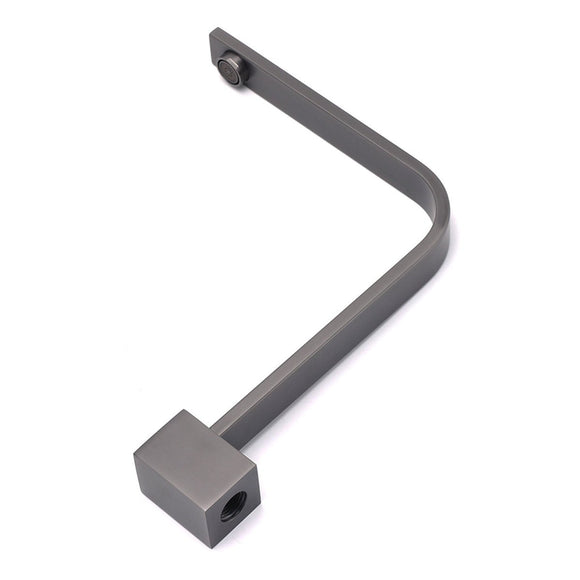 Gun Metal Square Bathroom Swivel Spout Gooseneck Arm Bathtub Filler Tap Outlet - RnR Galore