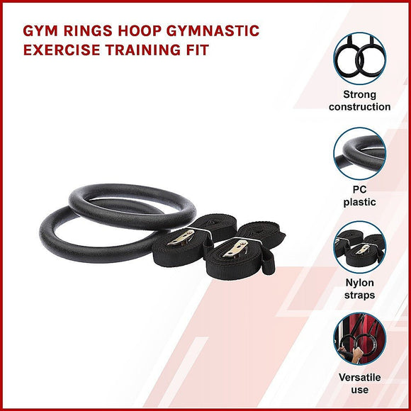 Gymnastic Rings – Adjustable Exercise Training Rings for Home & CrossFit Workouts - RnR Galore