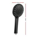 Handheld Shower Head 4.5" High Pressure 5 Modes Poweful Round Black - RnR Galore