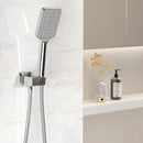 Handheld Shower Head Holder 3.1'' High Pressure Silver - RnR Galore