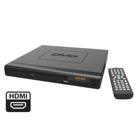HDMI DVD Player (Black) w/ Remote Control, Compact Size, 8 Languages - RnR Galore