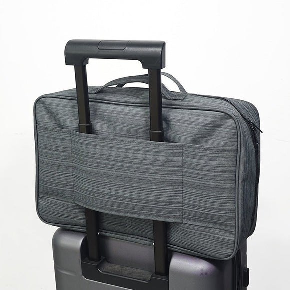 Heather Grey Versatile Travel Organizer Bag with Luggage Sleeve - Portable Carry - On for Laptop, Shoes & Accessories - RnR Galore
