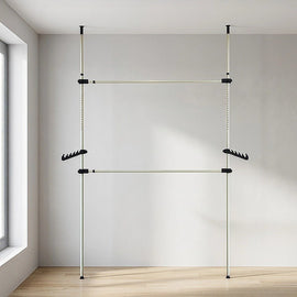 Heavy Duty Adjust Clothes Rail Storage Garment Shelf Hanging Display Stand Rack - RnR Galore