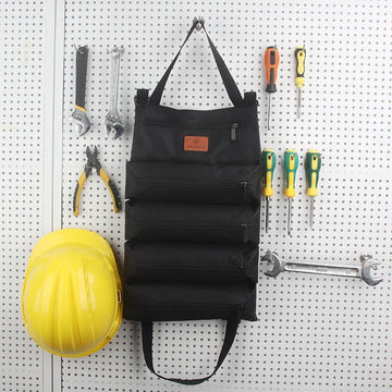 Heavy - Duty Canvas Tool Roll Up Bag & Organizer Tote - Multi - Pocket Wrench & Tool Pouch(Green) - RnR Galore